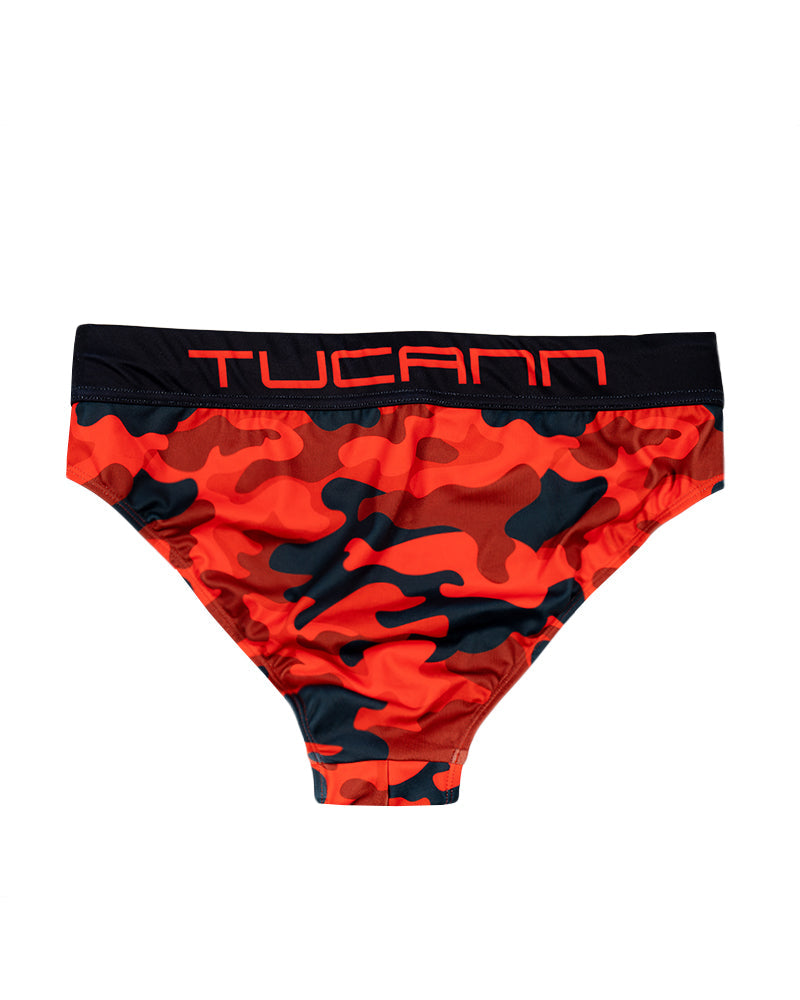 Red Camo Swim Briefs Tucann 