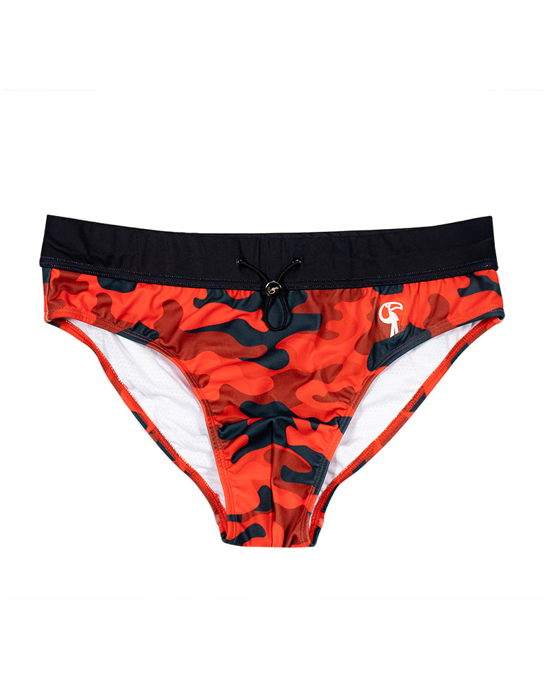 Red Camo Swim Briefs Tucann 