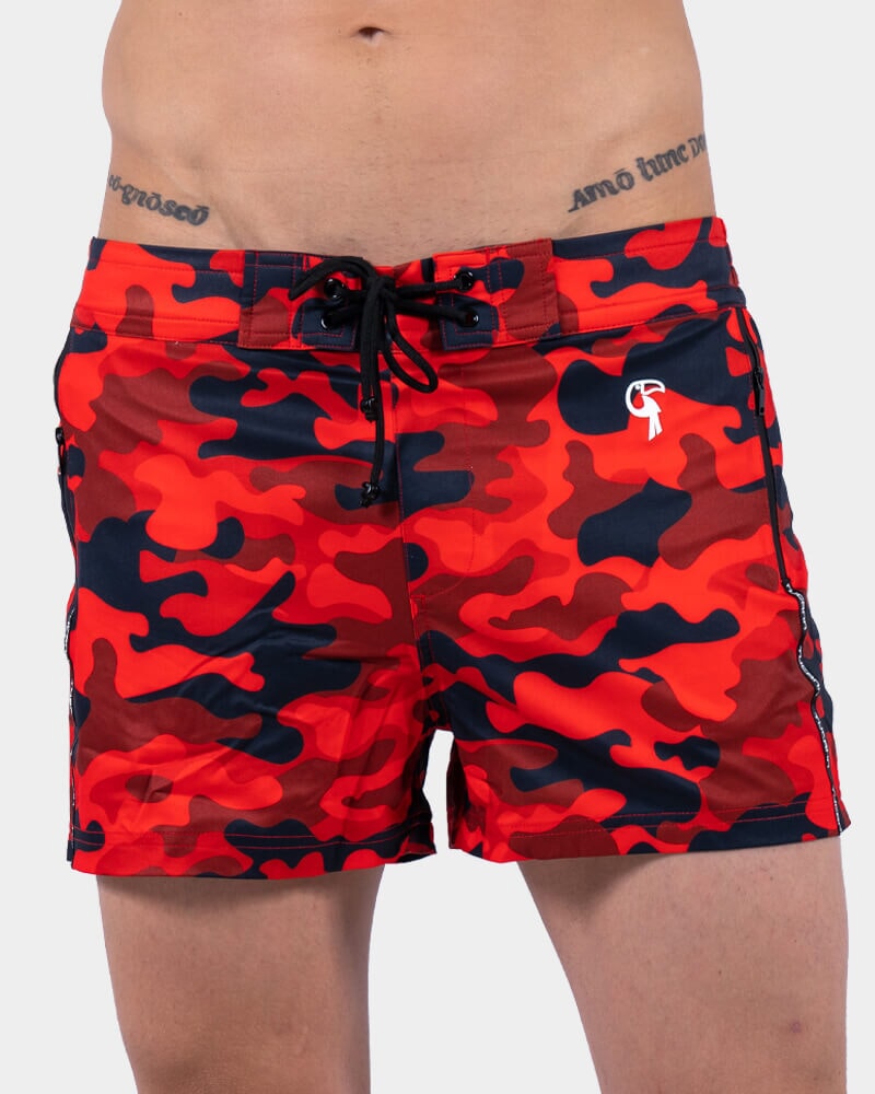 øje Forfølgelse fejl Red Camo Swim Shorts - Tucann America