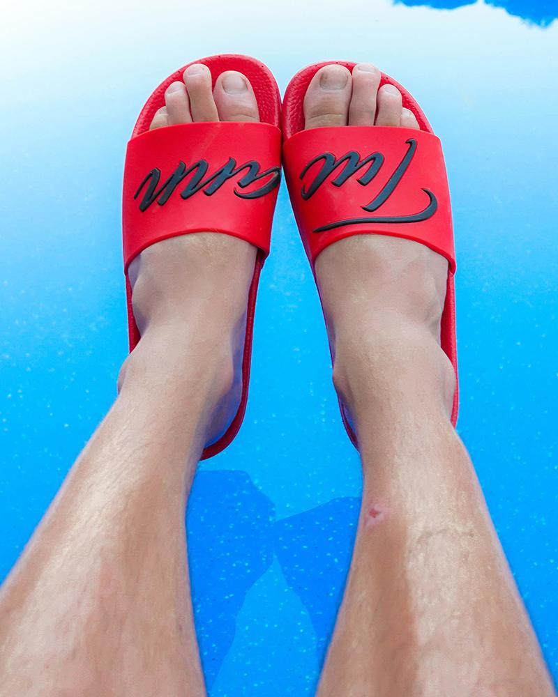 Signature Slides Red Footwear Tucann 