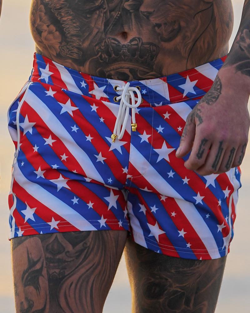 USA Series Swim Trunk - Stars and Stripes Shorts / Board shorts Tucann 
